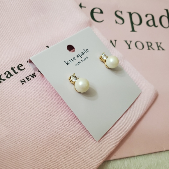 Kate Spade pearl earrings - Picture 3 of 6
